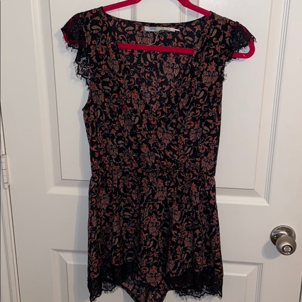 Floral print romper